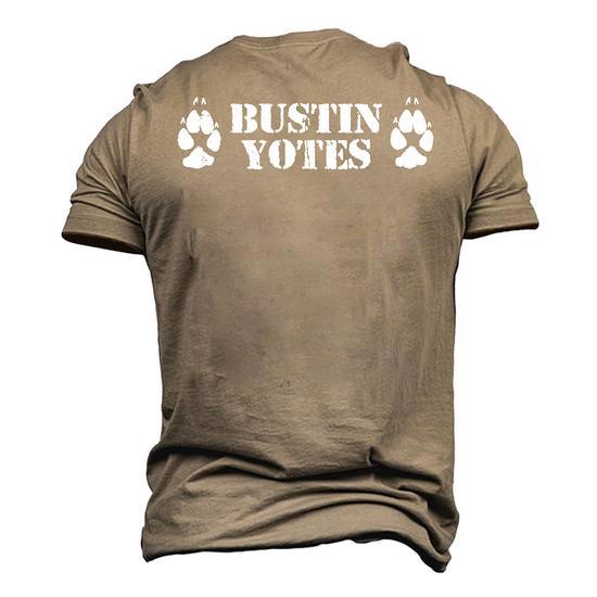 Coyote Hunting Bustin' Yotes Yote Hunting T-Shirt - Side View